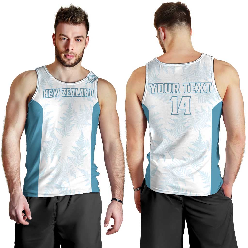 Custom New Zealand Silver Fern Football Men Tank Top Come On All White