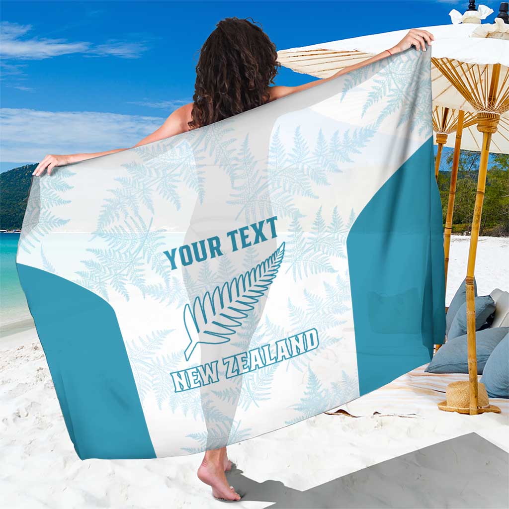 Custom New Zealand Silver Fern Football Sarong Come On All White