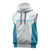 Custom New Zealand Silver Fern Football Sleeveless Hoodie Come On All White - Polynesian Pride