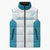 Custom New Zealand Silver Fern Football Sleeveless Puffer Jacket Come On All White - Polynesian Pride