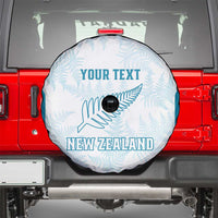 Custom New Zealand Silver Fern Football Spare Tire Cover Come On All White