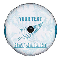 Custom New Zealand Silver Fern Football Spare Tire Cover Come On All White