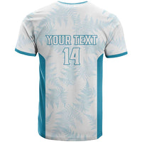 Custom New Zealand Silver Fern Football T Shirt Come On All White