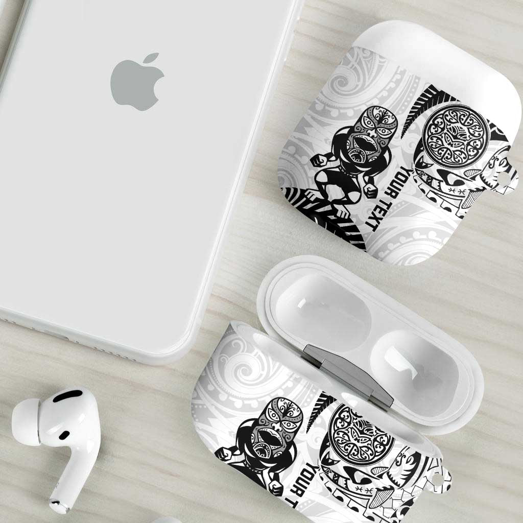 Custom Aotearoa Football AirPods Case NZ Maori Tiki Go Champions - Polynesian Pride