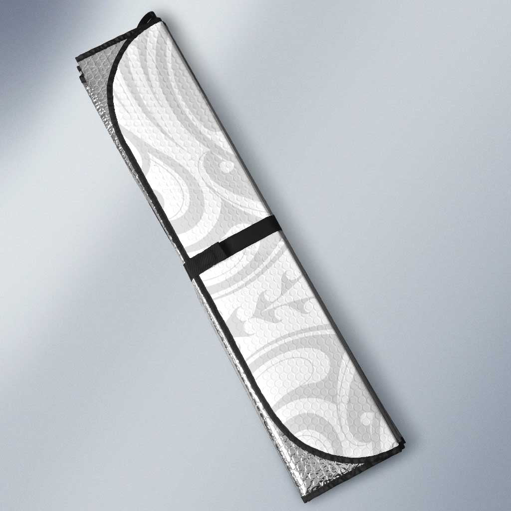 Custom Aotearoa Football Auto Sun Shade NZ Maori Tiki Go Champions - Polynesian Pride