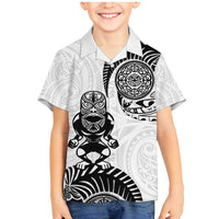 Custom Aotearoa Football Family Matching Mermaid Dress and Hawaiian Shirt NZ Maori Tiki Go Champions