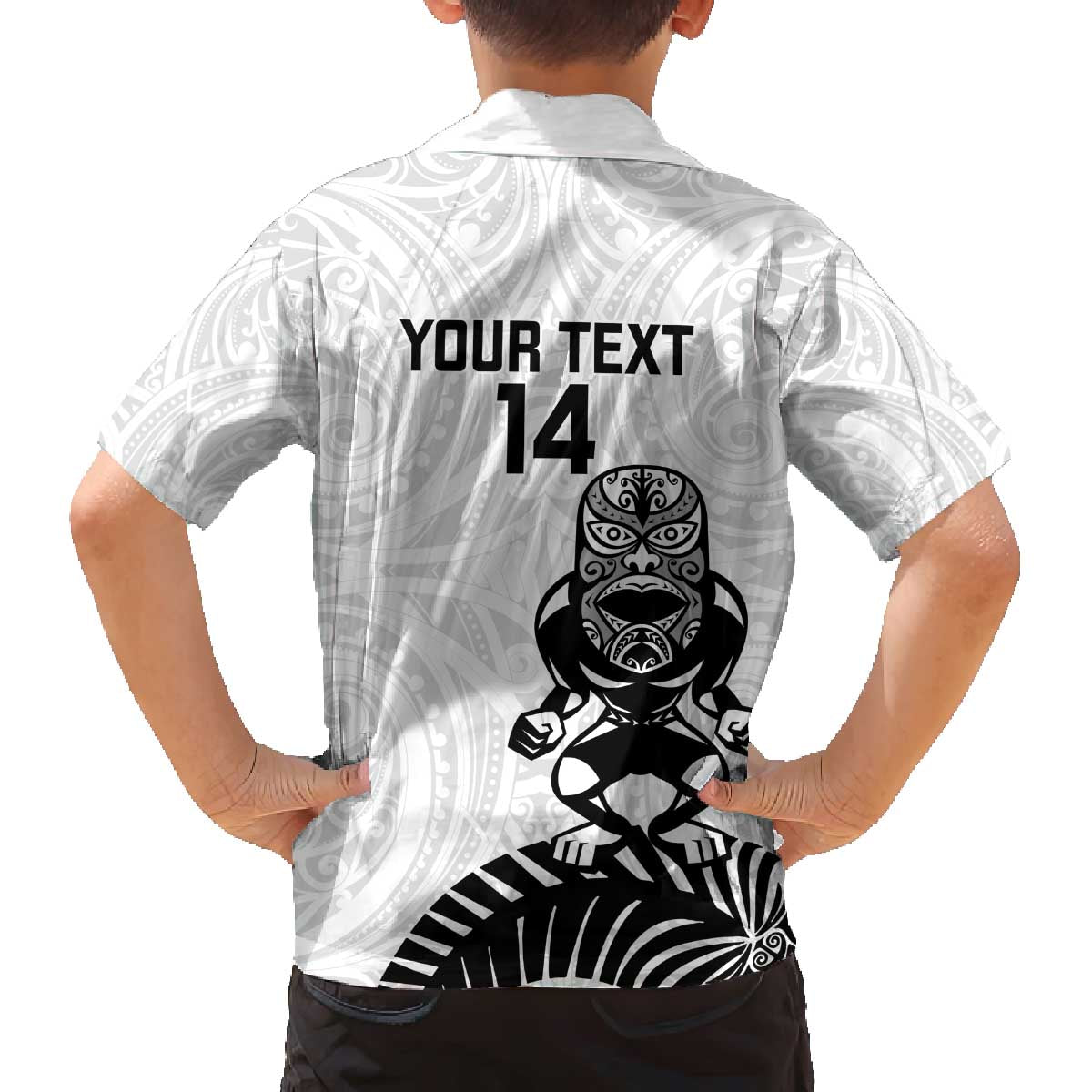 Custom Aotearoa Football Family Matching Off The Shoulder Long Sleeve Dress and Hawaiian Shirt NZ Maori Tiki Go Champions