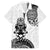 Custom Aotearoa Football Family Matching Off The Shoulder Long Sleeve Dress and Hawaiian Shirt NZ Maori Tiki Go Champions
