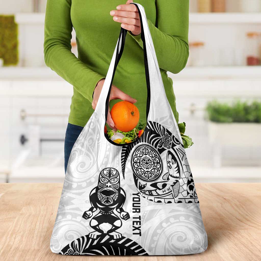 Custom Aotearoa Football Grocery Bag NZ Maori Tiki Go Champions