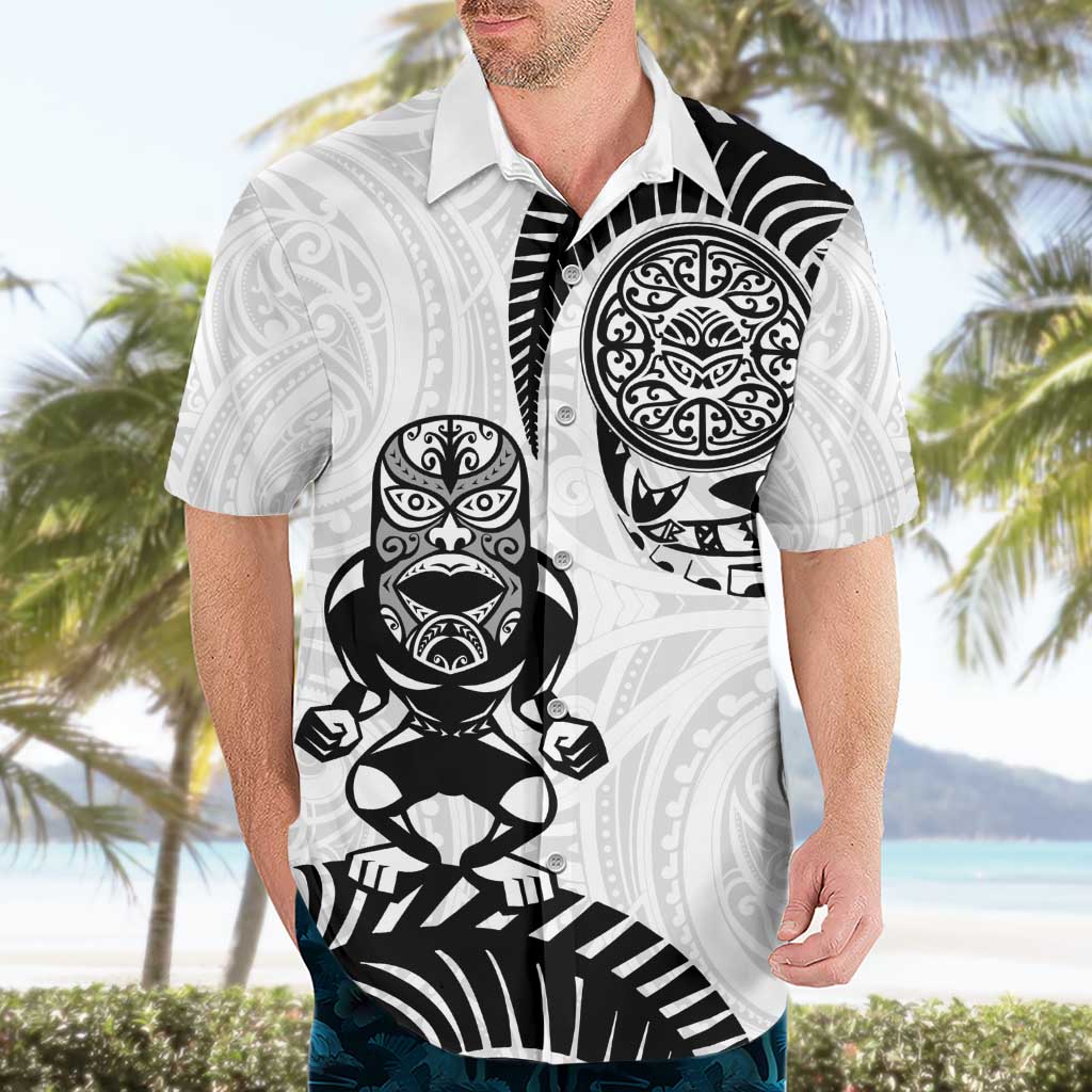 Custom Aotearoa Football Hawaiian Shirt NZ Maori Tiki Go Champions
