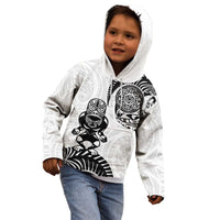 Custom Aotearoa Football Kid Hoodie NZ Maori Tiki Go Champions LT14 - Polynesian Pride