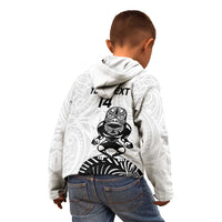 Custom Aotearoa Football Kid Hoodie NZ Maori Tiki Go Champions LT14 - Polynesian Pride