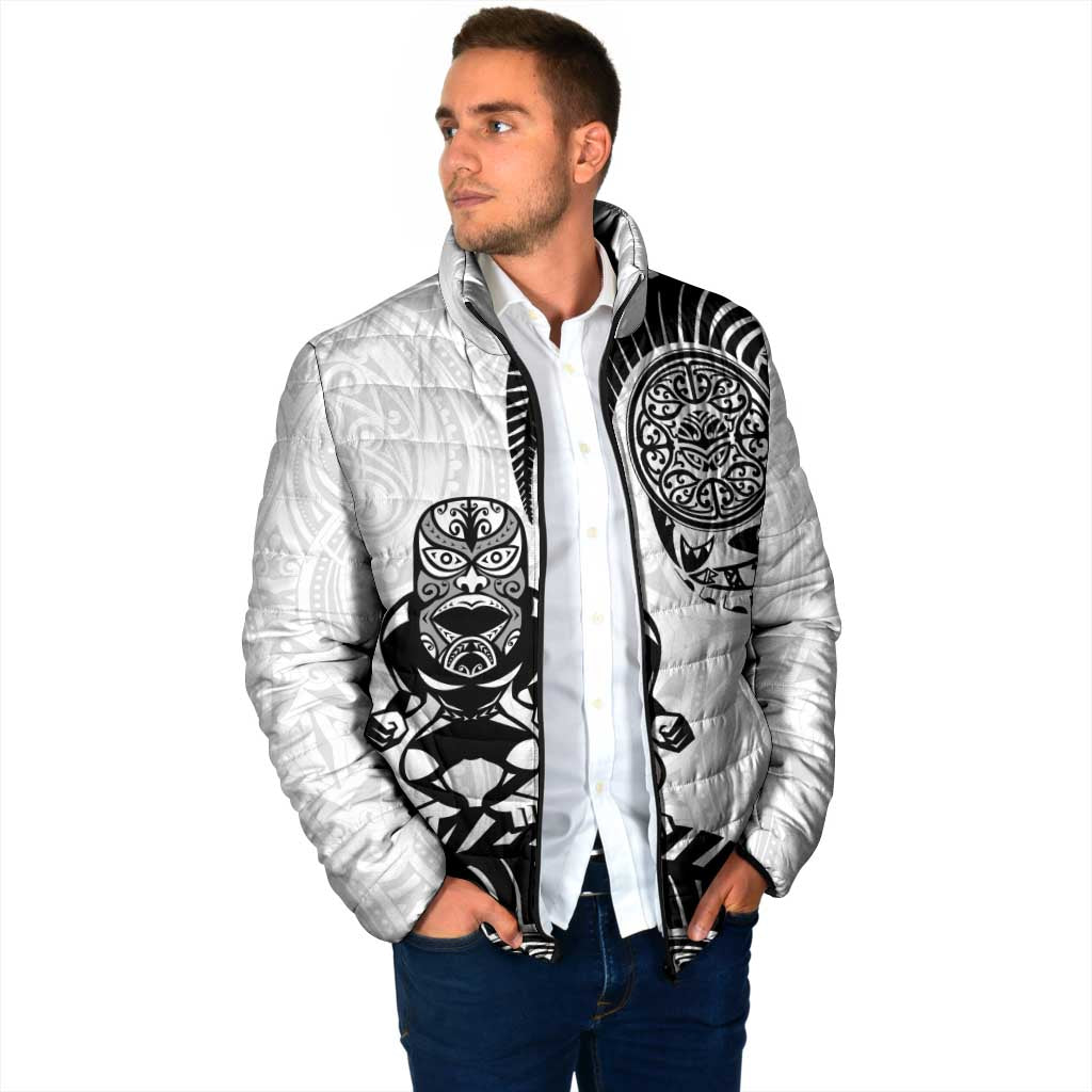 Custom Aotearoa Football Padded Jacket NZ Maori Tiki Go Champions - Polynesian Pride