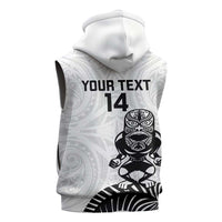 Custom Aotearoa Football Sleeveless Hoodie NZ Maori Tiki Go Champions - Polynesian Pride