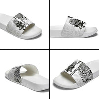 Custom Aotearoa Football Slide Sandals NZ Maori Tiki Go Champions - Polynesian Pride