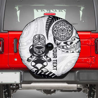 Custom Aotearoa Football Spare Tire Cover NZ Maori Tiki Go Champions