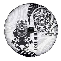 Custom Aotearoa Football Spare Tire Cover NZ Maori Tiki Go Champions