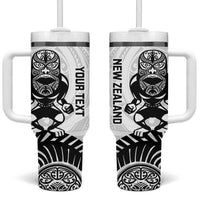Custom Aotearoa Football Tumbler With Handle NZ Maori Tiki Go Champions