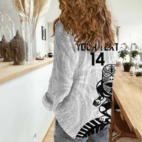 Custom Aotearoa Football Women Casual Shirt NZ Maori Tiki Go Champions