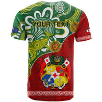 Custom Australia And Tonga T Shirt Aboriginal Mix Tongan Ngatu Unique Style LT14 - Polynesian Pride