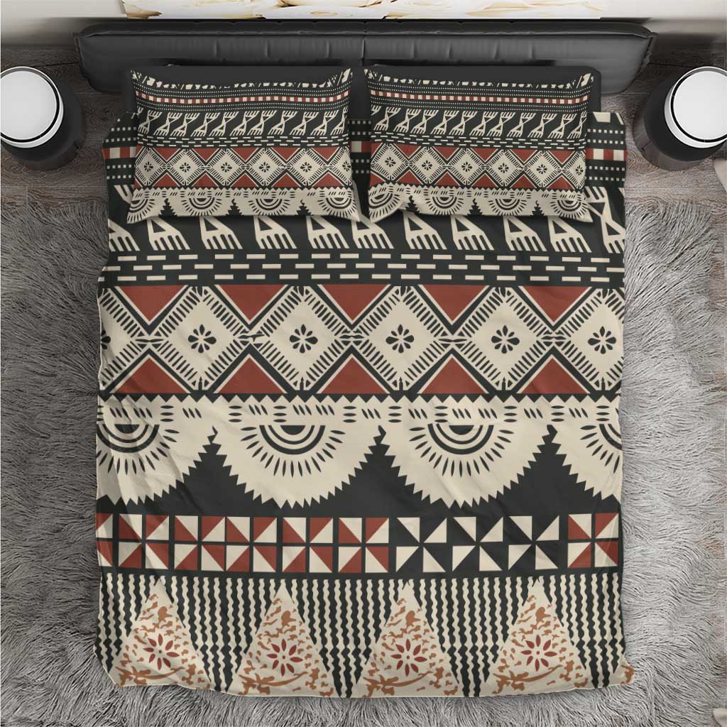 Vintage Bula Fiji Masi Bedding Set Fijian Tapa Cloth - Polynesian Pride