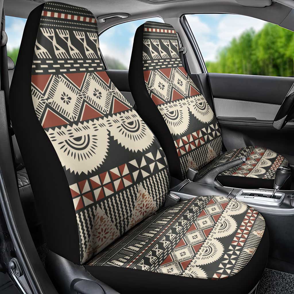 Vintage Bula Fiji Masi Car Seat Cover Fijian Tapa Cloth - Polynesian Pride