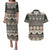 Vintage Bula Fiji Masi Couples Matching Puletasi and Hawaiian Shirt Fijian Tapa Cloth - Polynesian Pride