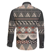 Vintage Bula Fiji Masi Family Matching Puletasi and Hawaiian Shirt Fijian Tapa Cloth - Polynesian Pride