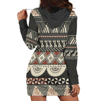 Vintage Bula Fiji Masi Hoodie Dress Fijian Tapa Cloth - Polynesian Pride
