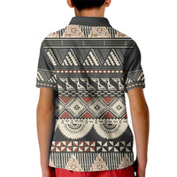 Vintage Bula Fiji Masi Kid Polo Shirt Fijian Tapa Cloth - Polynesian Pride