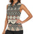 Vintage Bula Fiji Masi Women Sleeveless Polo Shirt Fijian Tapa Cloth - Polynesian Pride