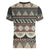 Vintage Bula Fiji Masi Women V-Neck T-Shirt Fijian Tapa Cloth - Polynesian Pride