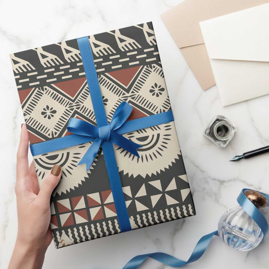 Vintage Bula Fiji Masi Wrapping Paper Fijian Tapa Cloth LT14 - Polynesian Pride