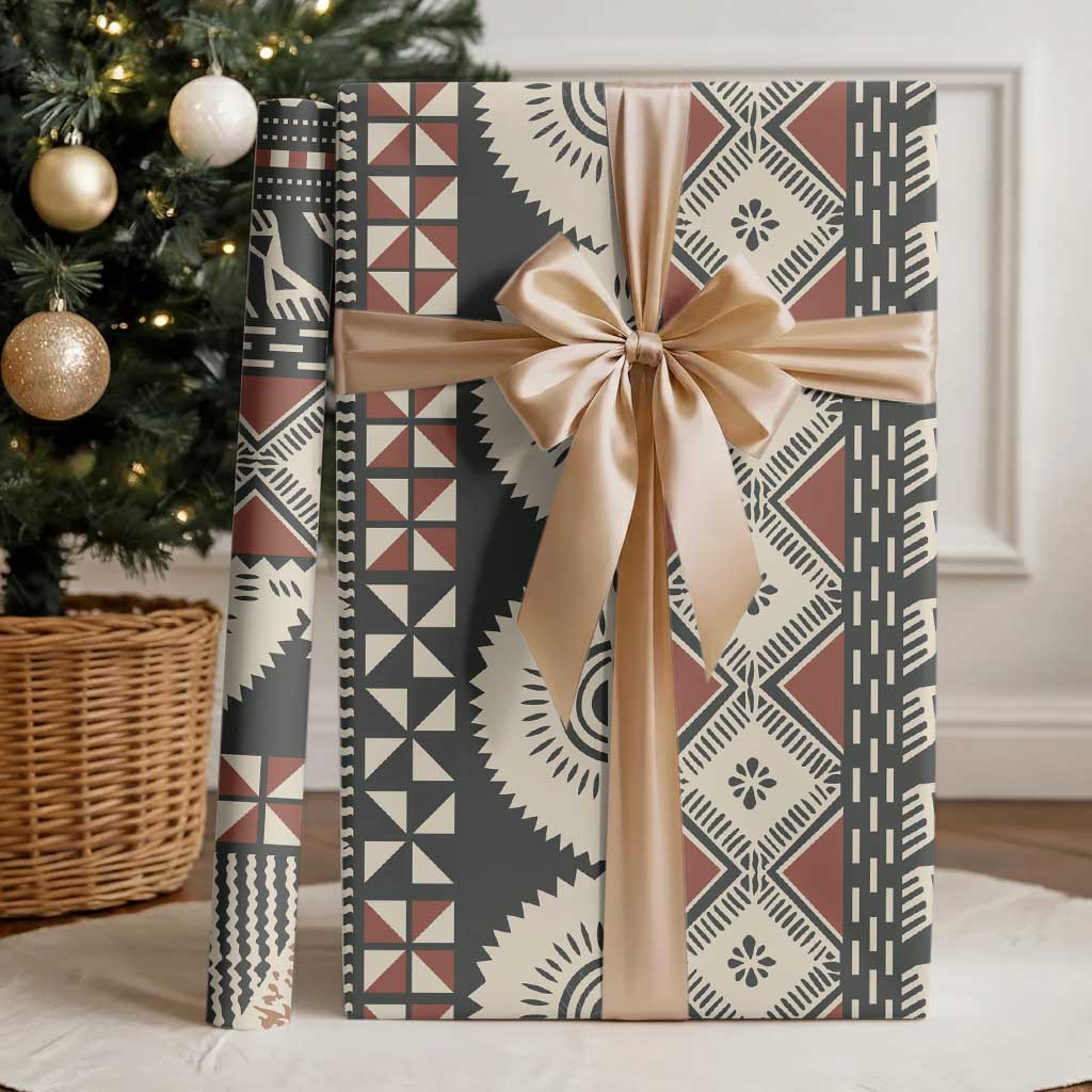 Vintage Bula Fiji Masi Wrapping Paper Fijian Tapa Cloth LT14 - Polynesian Pride