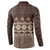 Bula Fiji Iri ni Meke Button Sweatshirt Kuvui Fijian Masi - Polynesian Pride