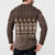 Bula Fiji Iri ni Meke Button Sweatshirt Kuvui Fijian Masi - Polynesian Pride