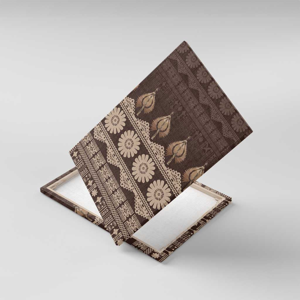 Bula Fiji Iri ni Meke Canvas Wall Art Kuvui Fijian Masi - Polynesian Pride