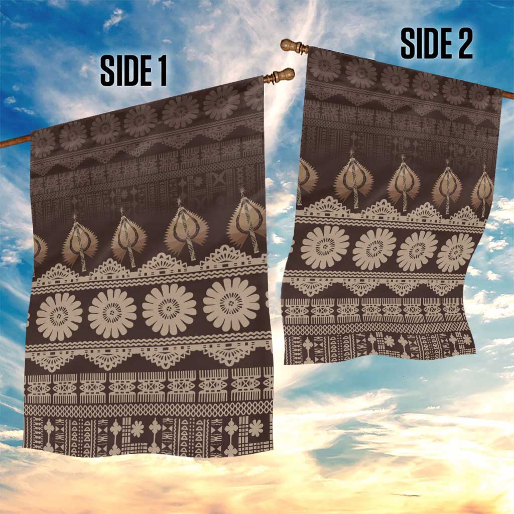 Bula Fiji Iri ni Meke Garden Flag Kuvui Fijian Masi - Polynesian Pride