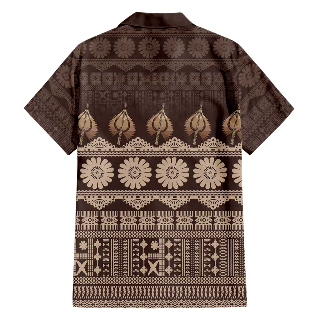 Bula Fiji Iri ni Meke Hawaiian Shirt Kuvui Fijian Masi - Polynesian Pride
