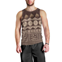 Bula Fiji Iri ni Meke Men Tank Top Kuvui Fijian Masi - Polynesian Pride