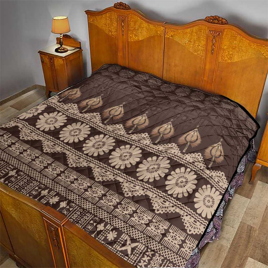 Bula Fiji Iri ni Meke Quilt Kuvui Fijian Masi - Polynesian Pride