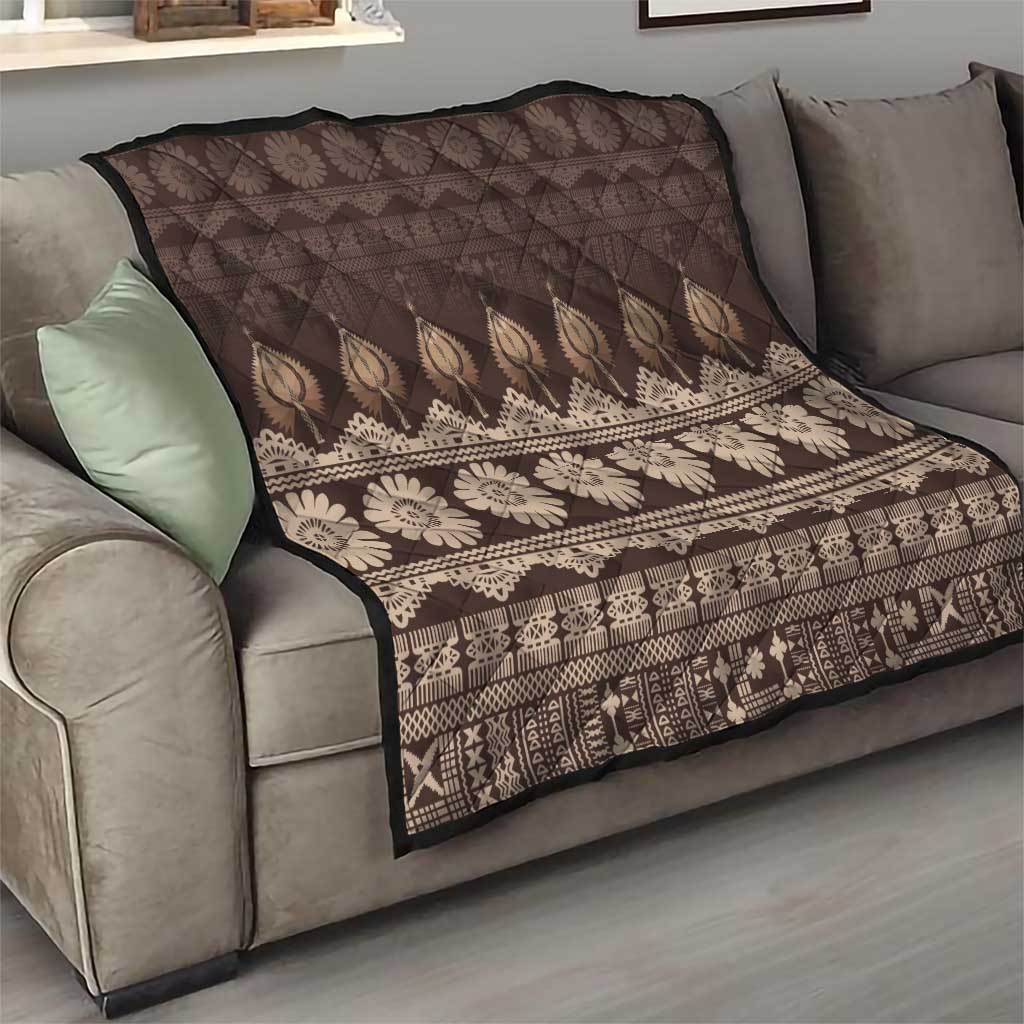 Bula Fiji Iri ni Meke Quilt Kuvui Fijian Masi - Polynesian Pride