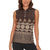 Bula Fiji Iri ni Meke Women Sleeveless Polo Shirt Kuvui Fijian Masi - Polynesian Pride
