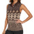 Bula Fiji Iri ni Meke Women Sleeveless Polo Shirt Kuvui Fijian Masi - Polynesian Pride