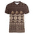 Bula Fiji Iri ni Meke Women V-Neck T-Shirt Kuvui Fijian Masi - Polynesian Pride