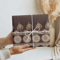 Bula Fiji Iri ni Meke Wrapping Paper Kuvui Fijian Masi LT14 - Polynesian Pride