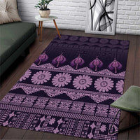 Bula Fiji Iri ni Meke Area Rug Lokaloka Fijian Masi - Polynesian Pride