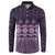 Bula Fiji Iri ni Meke Button Sweatshirt Lokaloka Fijian Masi - Polynesian Pride