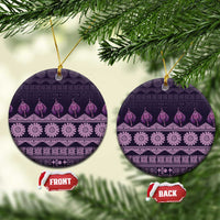 Bula Fiji Iri ni Meke Ceramic Ornament Lokaloka Fijian Masi - Polynesian Pride