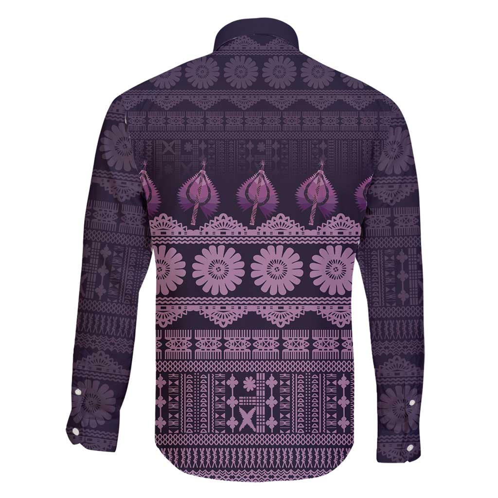 Bula Fiji Iri ni Meke Family Matching Off Shoulder Maxi Dress and Hawaiian Shirt Lokaloka Fijian Masi - Polynesian Pride